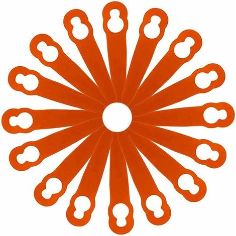 100 pièces accessoires de lames en plastique de remplacement pour STIHL Polycut 2-2 FSA 45 tondeuse à gazon coupe-herbe