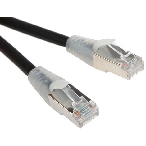 Câble cat 6 Avec connecteur / , F/UTP, gaine LSZH Noir, 10m ( Prix pour 1 )