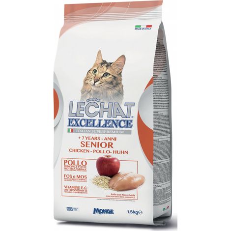 LECHAT EXCELLENCE CROCCANTINI GATTO 1.5 KG SENIOR CON POLLO (1/2)