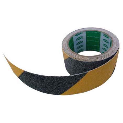 Banda antideslizante adhesiva color negro RSA550BK  Amarillo / Negro                       50 mm x 5 m