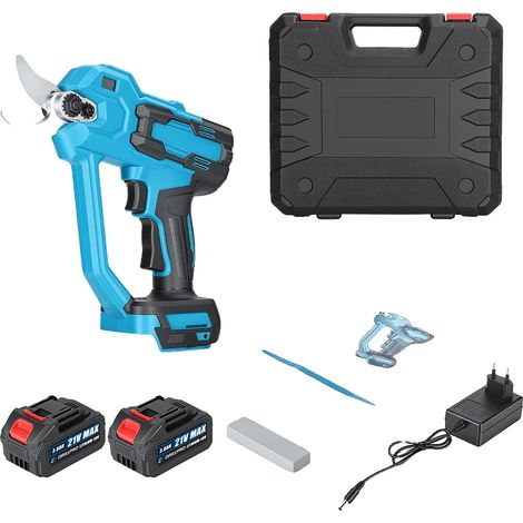 Podadora eléctrica, motor sin escobillas, diseño ergonómico, dos baterías. (1/2)