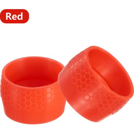 Anneau de retenue antidérapant pour sangle de vélo de route rouge Joint torique de fixation pour sangle de guidon de vélo, protection antidérapante en silicone élastique pour guidon courbé (1/5)