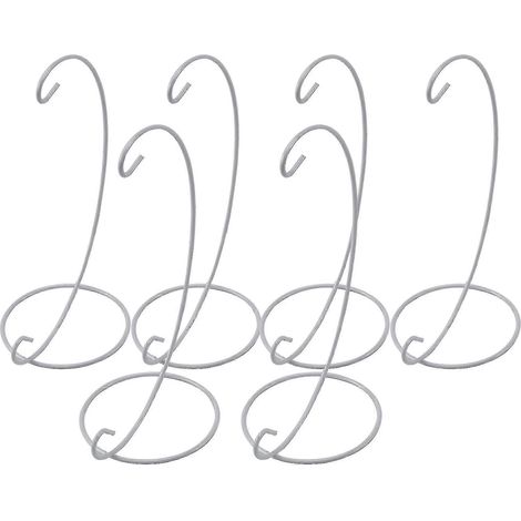 (Ensemble de 6 pièces) Présentoir décoratif avec supports en fer-blanc pour suspendre des boules de verre (1/5)