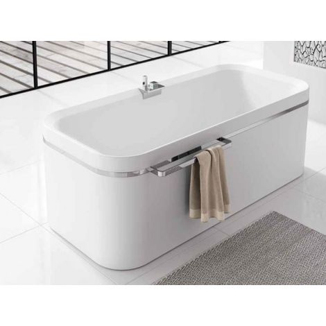 Baignoire îlot NOVELLINI DIVINA F 180x80 cm bord 3,5 cm (1/5)