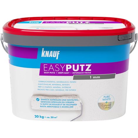 Knauf EasyPutz Streichputz 20 kg 1 mm weiß (1/2)