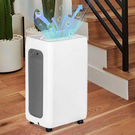 Jiubiaz Luftentfeuchter Lufttrockner 26L/Tag 4.3L-Tank, Raumentfeuchter 43dB, 24H Timer Entfeuchter, Dehumidifier (1/5)