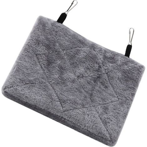 Hamac Pour Oiseaux - Tente Suspendue En Peluche Douce - Pour Perroquets Et Oiseaux Moyens - Taille M - 24 x 15 x 18 cm (1/5)