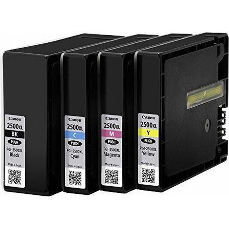 Cartucho de Tinta Original Canon PGI-2500XL Multipack Alta Capacidad/ Cian/ Magenta/ Amarillo/ Negro (1/5)