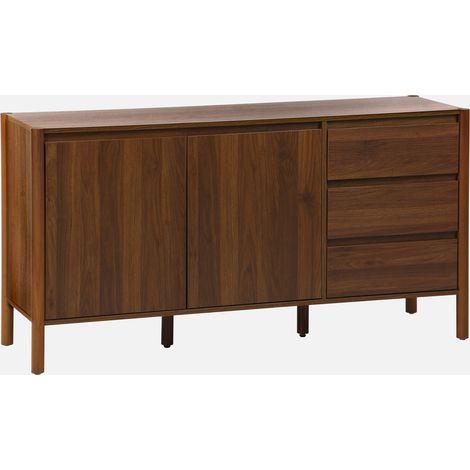 Credenza decorazione legno 2 ante 3 cassetti 150cm