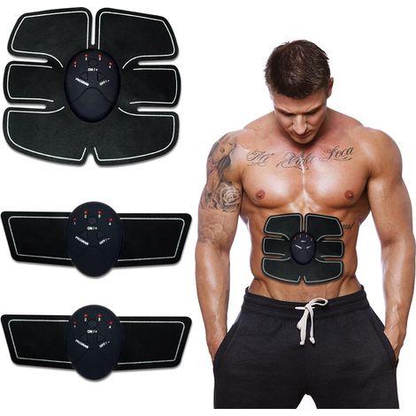 Intelligentes kabelloses EMS-Elektromassagegerät für Elektrotherapie, Rückenschmerzlinderung, Bauchmuskelstimulation, Bauchmuskeltraining 02162-AquaForge