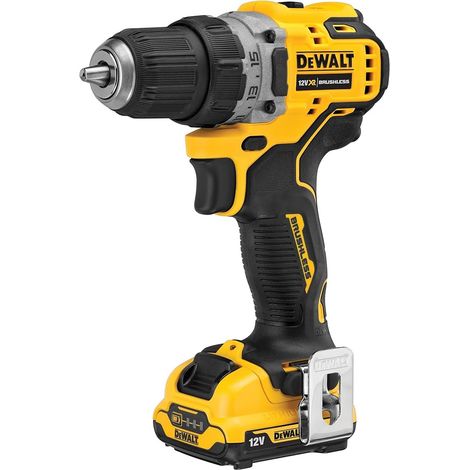 TRAPANO AVVITATORE DEWALT BL 12V CON 2 BATTERIE DA 3 AH E CARICATORE - DCD701L2T