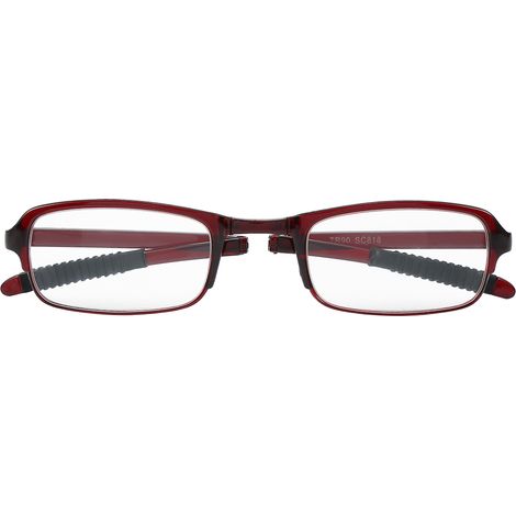 Lunettes de lecture portables, légères et pliables pour soulager la presbytie et la fatigue liée à la lecture (rouge 3.0) (1/5)