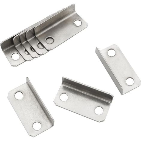 Gâche de verrou de tiroir en acier inoxydable, loquet à ressort automatique bouton plastique, pêne de porte pour porte en bois et tiroir, lot de 5 pièces (1/4)