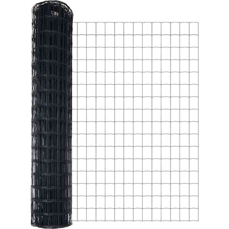 Clôture de jardin, Clôture Euro Grise 1.4 x 10 m Acier CFW96436 (1/5)