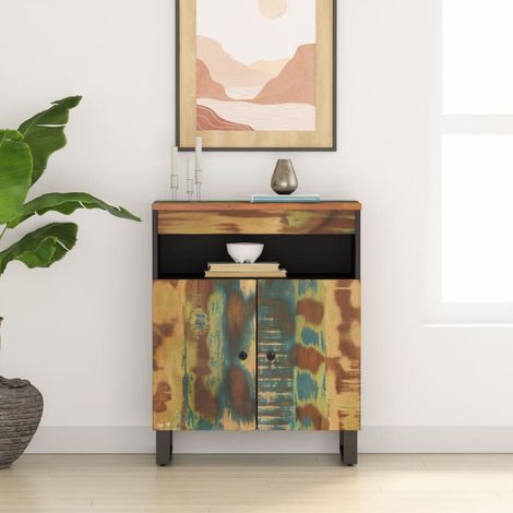 Buffet,Bahut avec 2 portes,Meuble de Rangement pour Salon, Salle à Manger, Cuisine 60x33x75 cm bois massif de récupération FBV76840 (1/5)