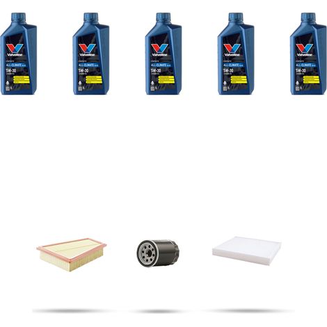 Kit tagliando 3 FILTRI e 5L OLIO compatibile con Ford Galaxy II 2.0 107kw dal 2006 (1/4)