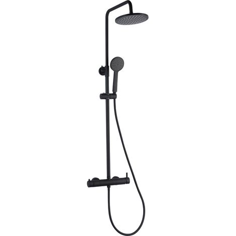 LLUVIBATH CO5000500S084030 CLEMENT Columna Ducha Negro Mate (1/2)