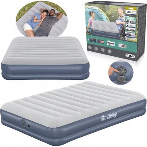 Bestway 6716T colchón hinchable Colchón doble Azul, Gris (1/5)