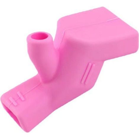 Rosa, Silikon-Wasserhahnverlängerung für Kinderarmaturen (1/2)