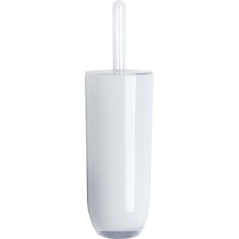 Excelsa Linea Bagno Portascopino WC, Plastica, Bianco, 10.5 x 10.5 x 35 cm