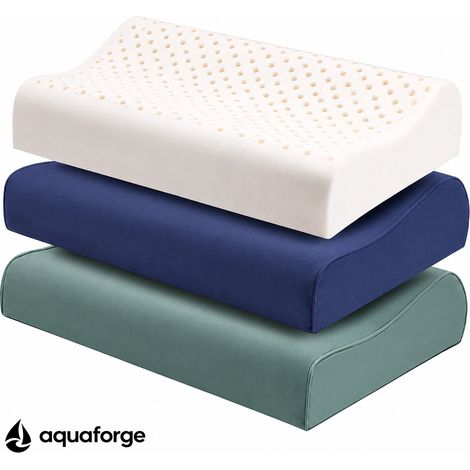 Almofada Cervical Ergonómica Látex Hipoalergénica 45 x 28 cm (1/5)