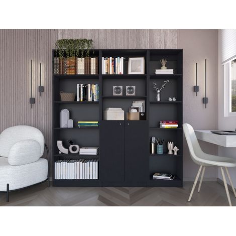 Set de Bibliotecas Modernas con Estilo Limpio y Diseño