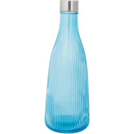 Bouteilles Verre Atla Bleu Azur Design épuré, Conservation Idéale - Cosy & Trendy