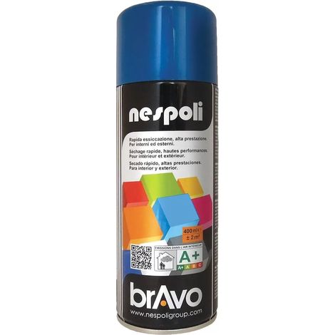 Peinture Aérosol BRAVO NESPOLI - Bleu saphir (180020) 0,4 L
