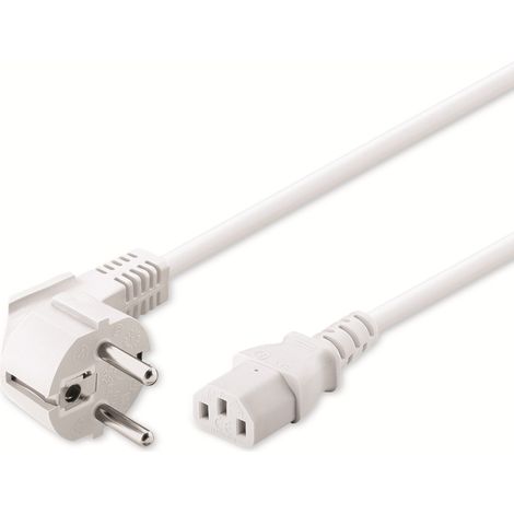 GOOBAY Kaltgerätekabel NK 101 W-500, 5 m, weiß (1/2)
