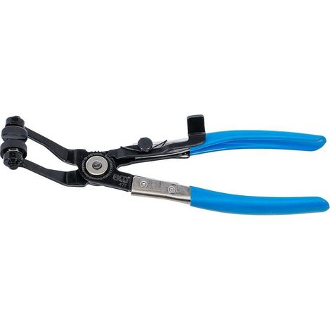 Pince pour Colliers Coudée 220 mm - Fonction Cliquet - Précision et Confort d Utilisation, Acier - D-Work (1/5)