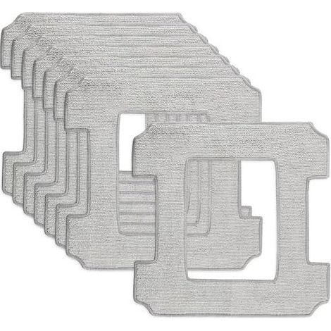 Lot de 8 Lingette de Nettoyage Rechange pour ECOVACS Winbot W1 / W1 Pro / W2 Pro / W2 Omni Robot de Nettoyage de Vitres, Microfibre Serpillère, Réutilisable et Lavable (1/5)