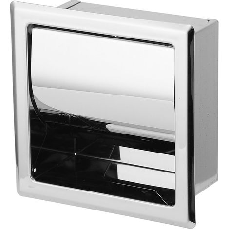 Toilettenpapierhalter aus Edelstahl, Wandhalterung für Badezimmer, modernes Design für Zuhause und Hotel (1/5)
