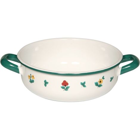 Riess country bowl Ø18cm 1,5litre Country Gmundner flores esmaltadas dispersas