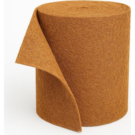Couverture isolante anti-froid pour plantes en pot, tapis en fibres de coco épais, couverture protectrice contre le gel pour semis et jeunes plants (1/4)