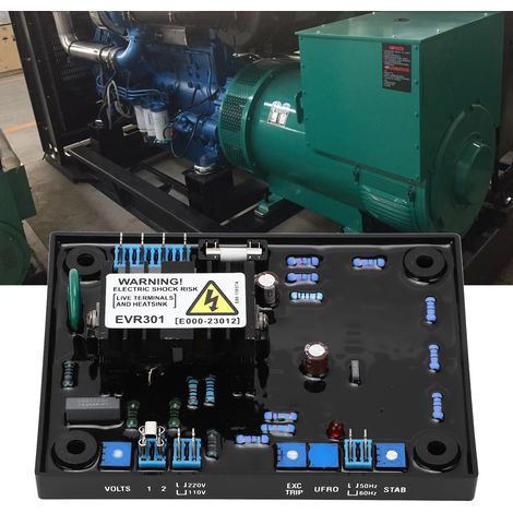 Spannungsstabilisatorplatine EVR-301 für bürstenlose Dieselgeneratoren, automatischer Spannungsregler (AVR), 85–125 V AC / 170–250 V AC (1/5)
