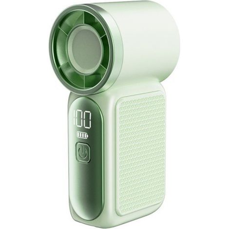 Mini ventilateur portable, ventilateur domestique, ventilateur d'extérieur portable, rechargeable — Idéal pour les activités en plein air (Vert) (1/5)