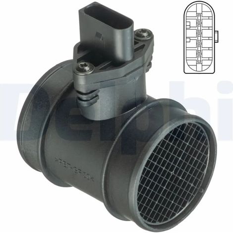 Débitmètre de masse d'air Delphi Technologies AF10409-12B1 AUDI 057 906 461A