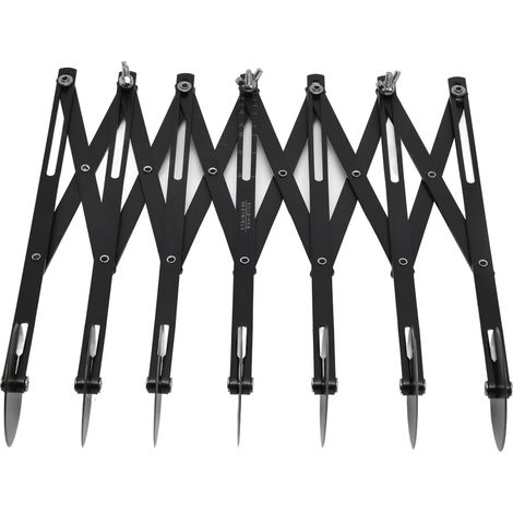 Couteau à pâte en acier inoxydable, coupe-pizza extensible, roule-pâtisserie à plusieurs roues, 7 roues (1/5)