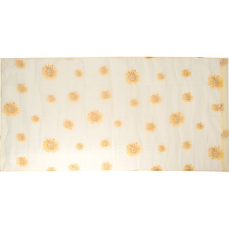 Rideaux transparents à motif tournesol, adaptés aux fenêtres de balcon, aux chambres et aux salons. (1/5)