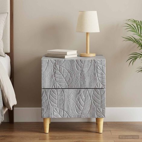 vidaXL Mesita de Noche Sonoma gris 43 x 34,5 x 48 cm (1/5)