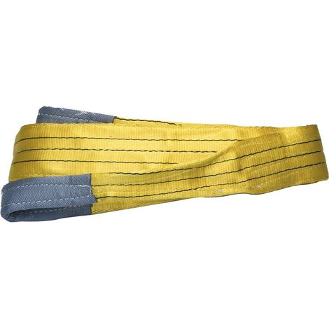 Cinghia di sollevamento mm.90 mt.5 ton.3 doppio strato colore giallo-braca-fascia - Salone (1/3)