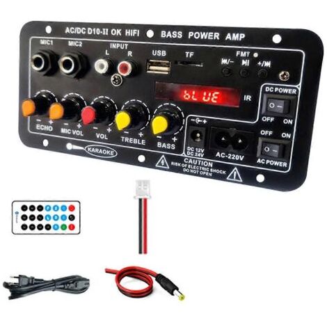 Verstärkerplatine mit optischem Audioausgang, Bluetooth, USB-Radio (EU-Stecker), wie abgebildet (1/5)