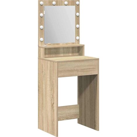 Maison Exclusive - Tavolo da Trucco con lo scaffale Rovere Sonoma 50 x 41 x 135 cm