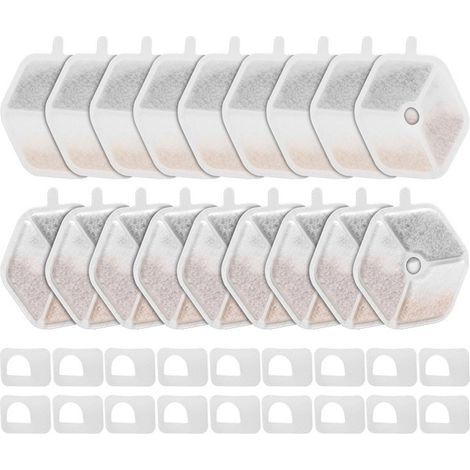 Éponges filtrantes pour Distributeur d'eau,Cartouches filtrantes de Remplacement,Filtration Multicouche,Accessoires de Filtration Haut de Gamme pour Distributeur d'eau pour Chats (1/5)