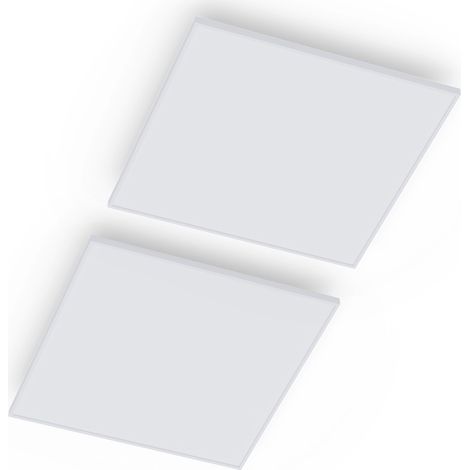 Klarstein Wondersky - Pannello riscaldante a infrarossi da soffitto, set da 2 pz., 350 W, 60 x 6,5 x 60 cm (LxAxP) IP44