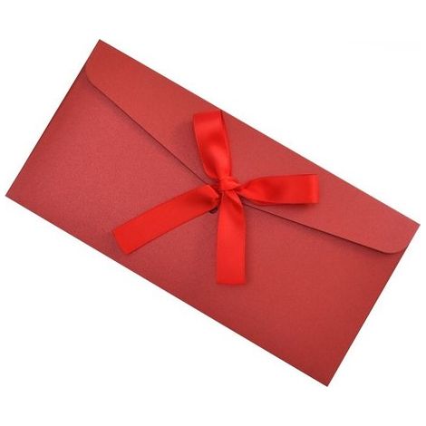 Set mit 10 rustikalen, farbenfrohen Umschlägen mit eleganten Seidenschleifen für Hochzeitseinladungen, Geburtstagskarten, Partyankündigungen und (1/5)