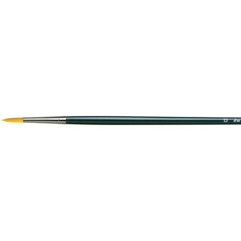 Pinceau rond n°12 - DA VINCI - Nova - Huile et Acrylique - Long manche 27 cm - Détails précis