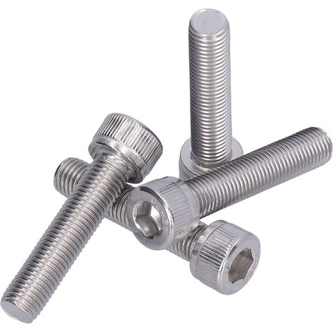 Innensechskantschraube aus Edelstahl A2, 1,25 mm Feingewinde, 4er-Pack, M10x45 Innensechskantschraube, Hochleistungs-Befestigungselement (1/5)
