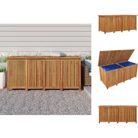 Gartenboxen - Living Gartenbox 175x80x75 cm Massivholz Akazie (1/5)