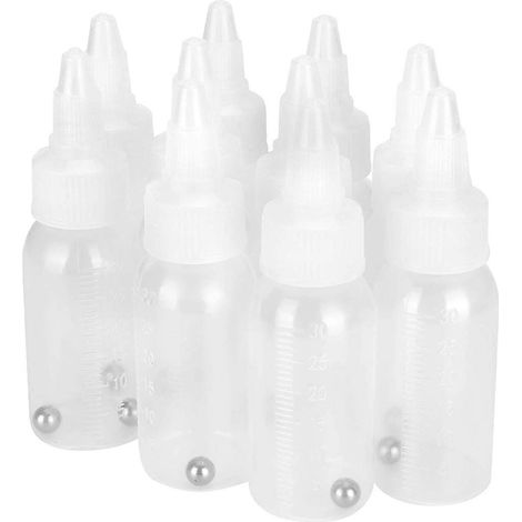 Leere 30-ml-Farbfläschchen zur Aufbewahrung von Farbtöpfchen (siehe Foto). (1/5)